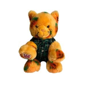 Build a Bear Limited Halloween Pumpkin Kitty Cat Stuffed Plush Retired Vault